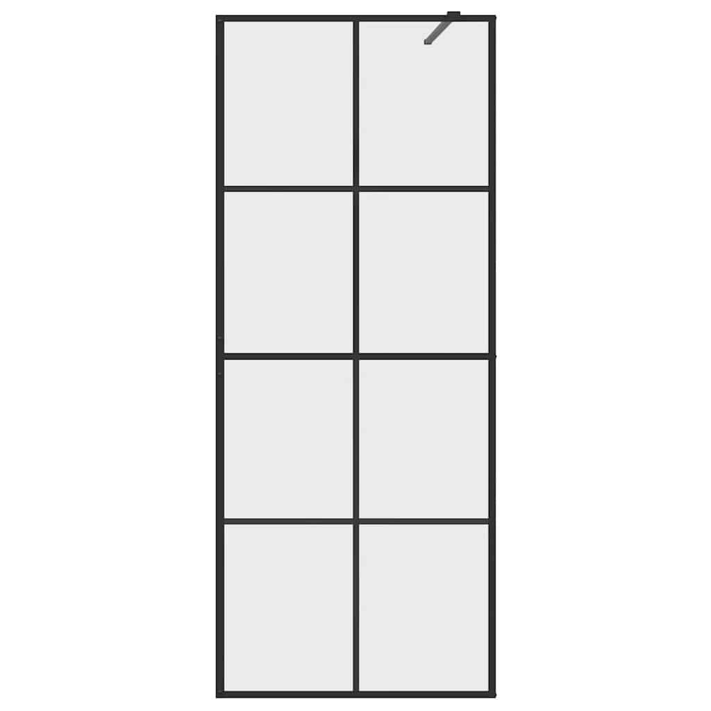 vidaXL Duschwand für Begehbare Dusche mit Klarem ESG Glas 80x195 cm