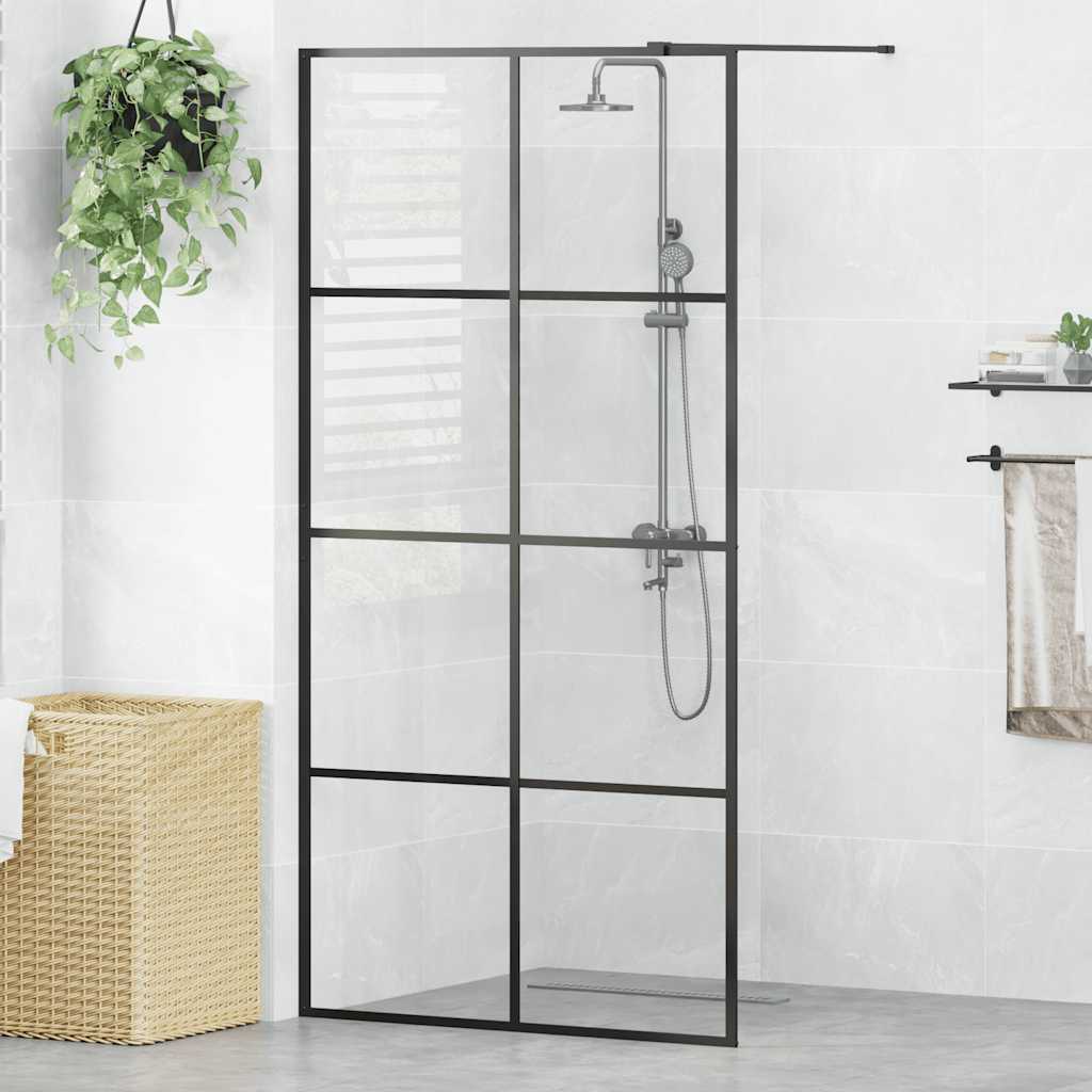 vidaXL Duschwand für Begehbare Dusche mit Klarem ESG Glas 80x195 cm