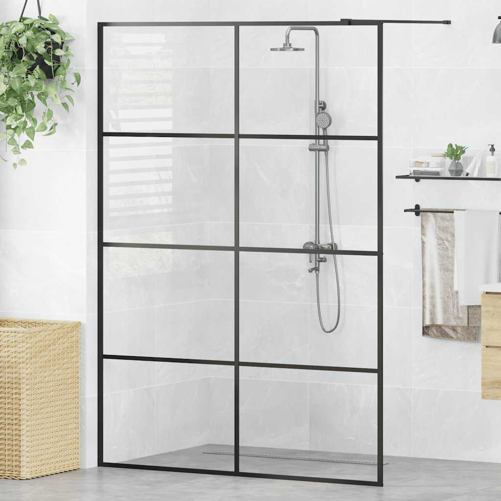 vidaXL Duschwand für Begehbare Dusche mit Klarem ESG Glas 80x195 cm