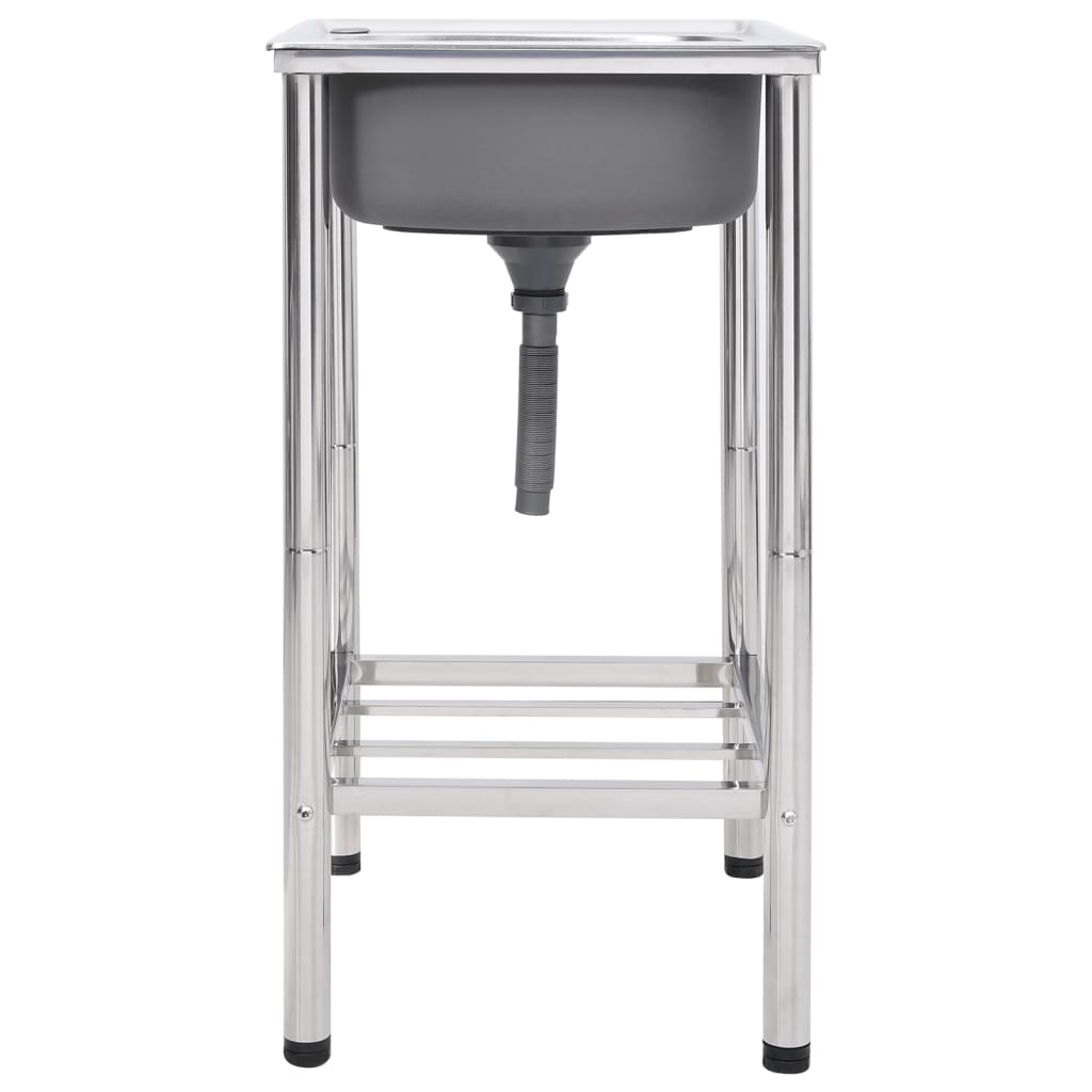 vidaXL Camping-Spüle Edelstahl