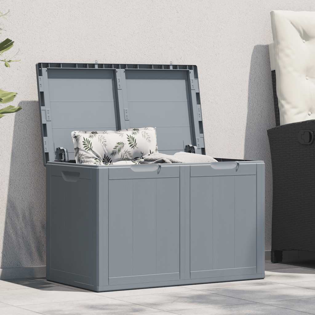 vidaXL Garten-Aufbewahrungsbox 90 L Schwarz PP Rattan
