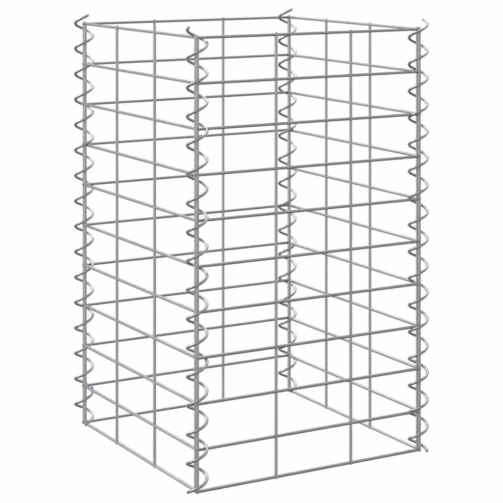 vidaXL Gabionen-Hochbeete 3 Stk. 30x30x50 cm Eisen