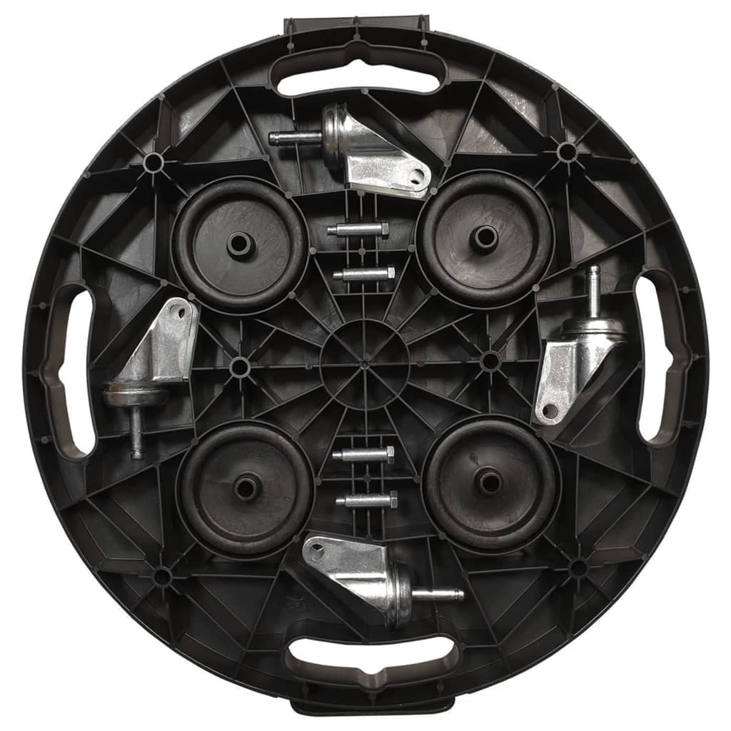 vidaXL Pflanzenroller 40 cm Durchmesser Schwarz 275 kg