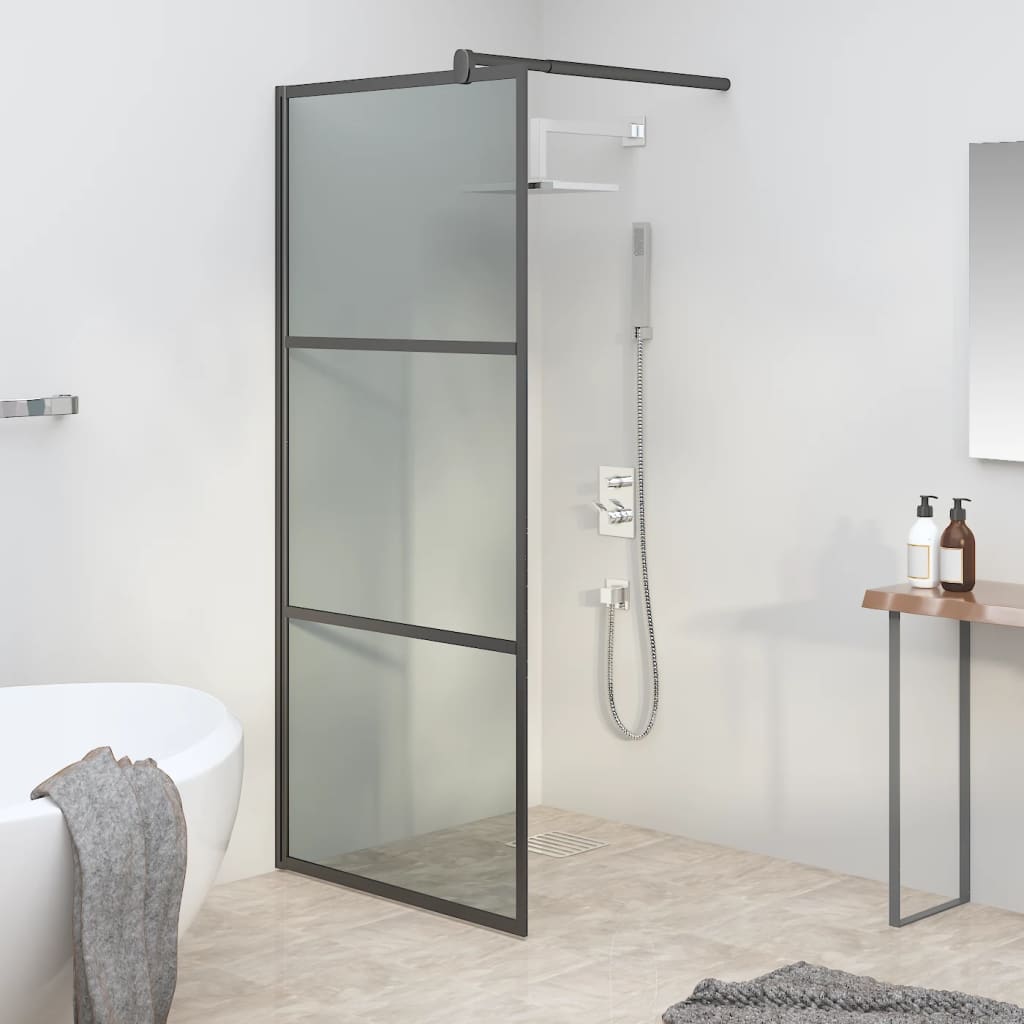 vidaXL Duschwand für Begehbare Dusche mit Klarem ESG-Glas 80x195 cm