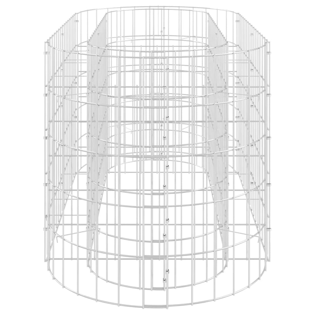 vidaXL Gabionen-Hochbeet Verzinktes Eisen 120x50x50 cm