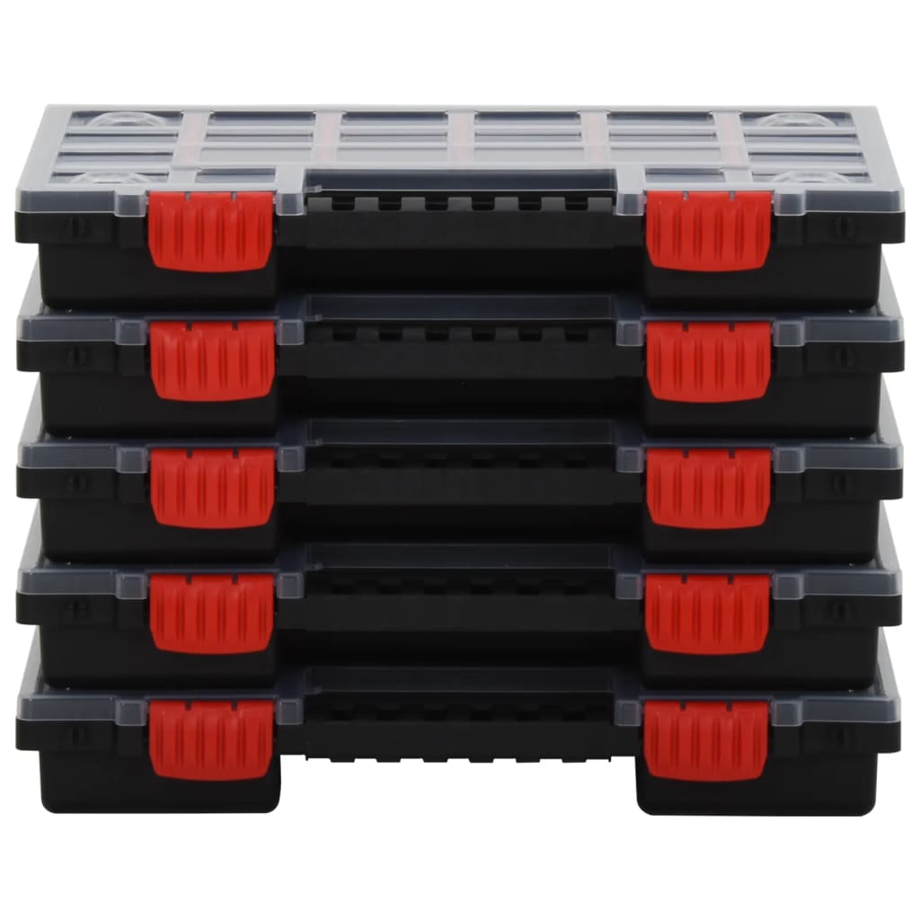 vidaXL Sortimentskästen 5 Stk. 34,5x25x5 cm Polypropylen