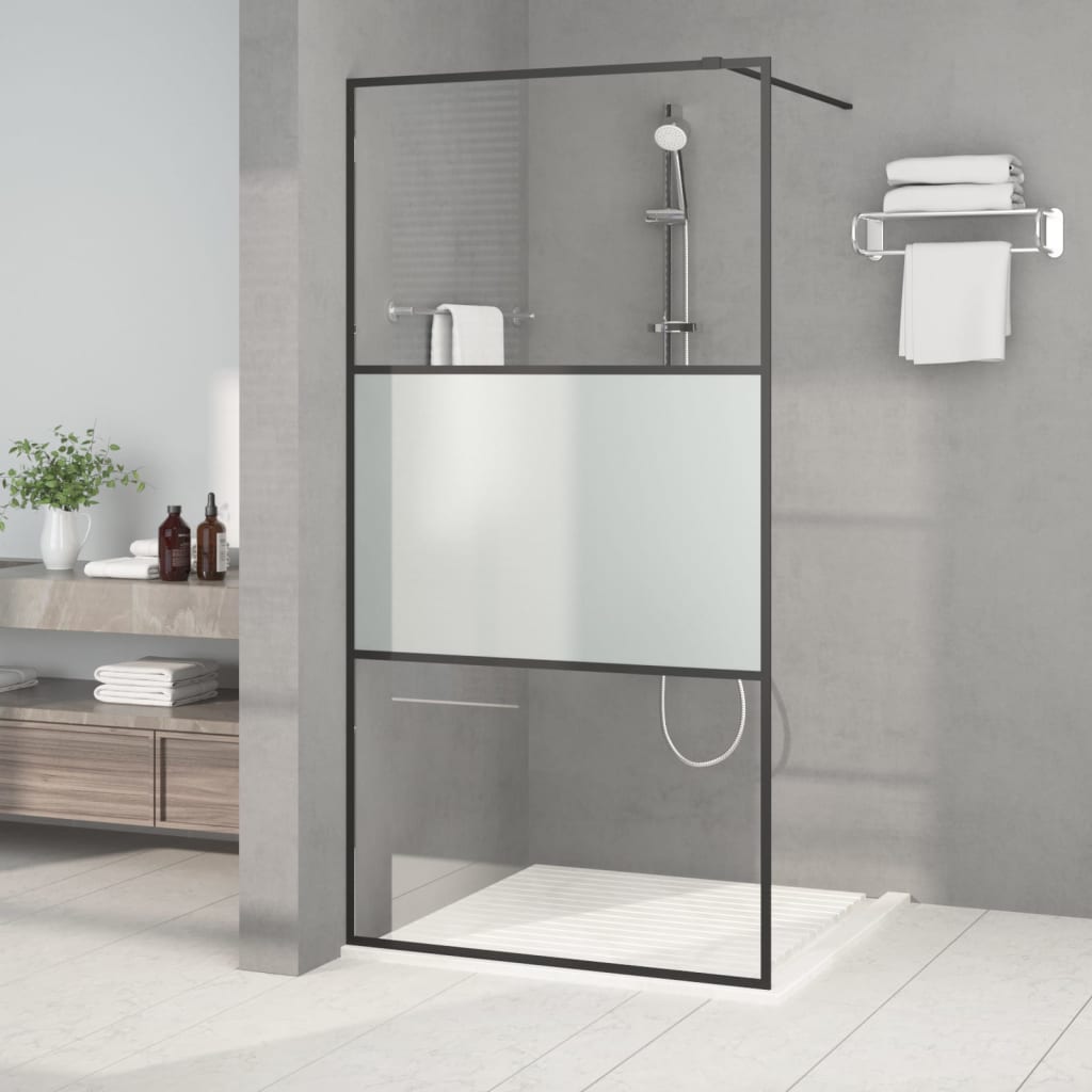 vidaXL Duschwand für Begehbare Dusche mit Klarem ESG Glas 80x195 cm