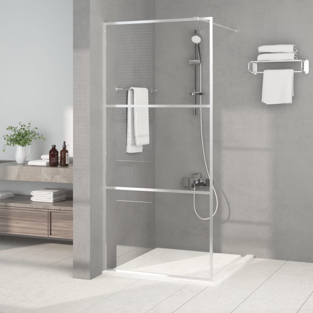 vidaXL Duschwand für Begehbare Dusche mit Klarem ESG Glas 80x195 cm