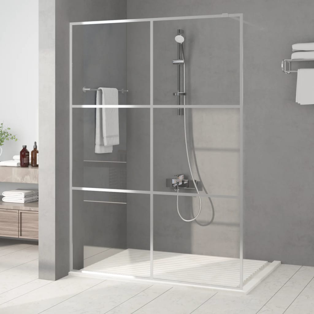 vidaXL Duschwand für Begehbare Dusche mit Klarem ESG Glas 80x195 cm