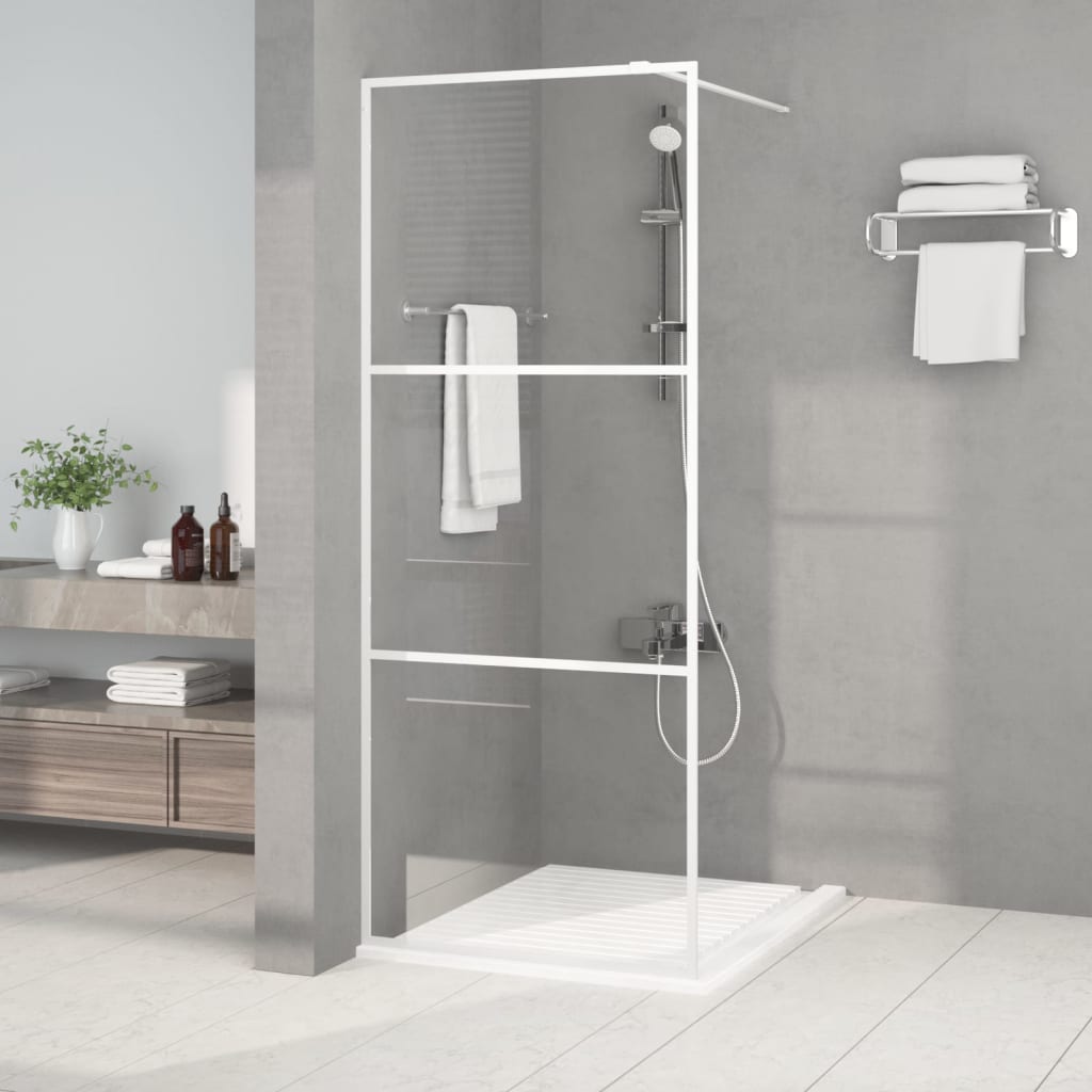 vidaXL Duschwand für Begehbare Dusche mit Klarem ESG Glas 80x195 cm
