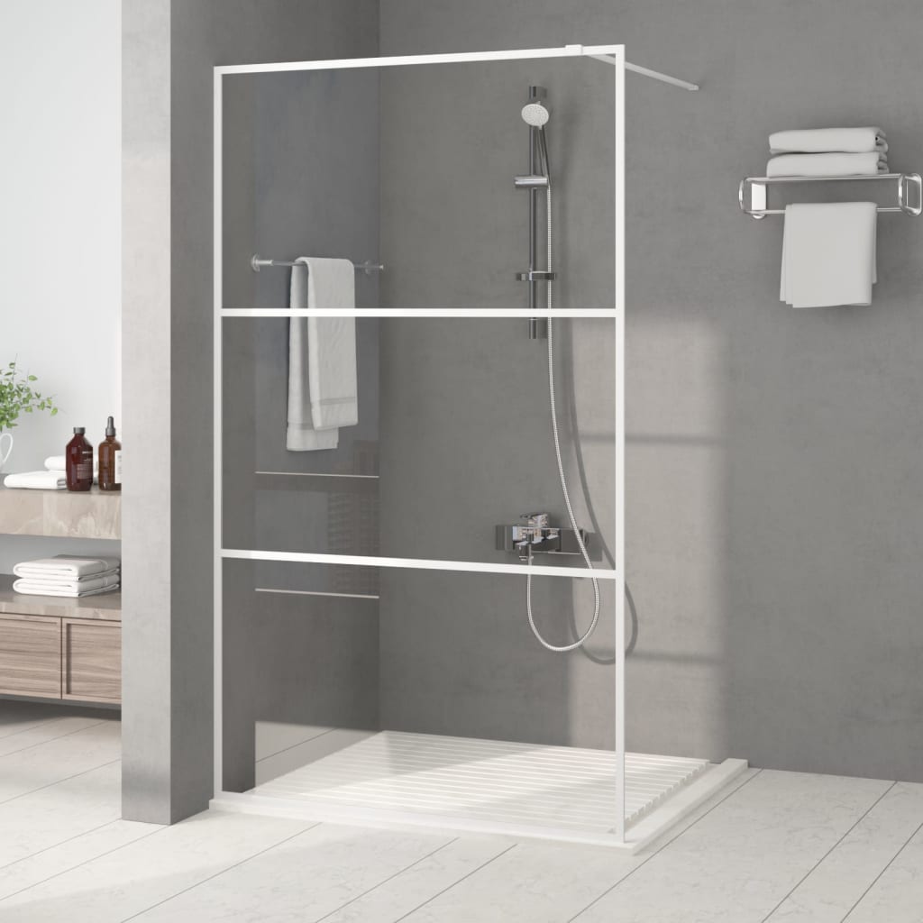 vidaXL Duschwand für Begehbare Dusche mit Klarem ESG Glas 80x195 cm