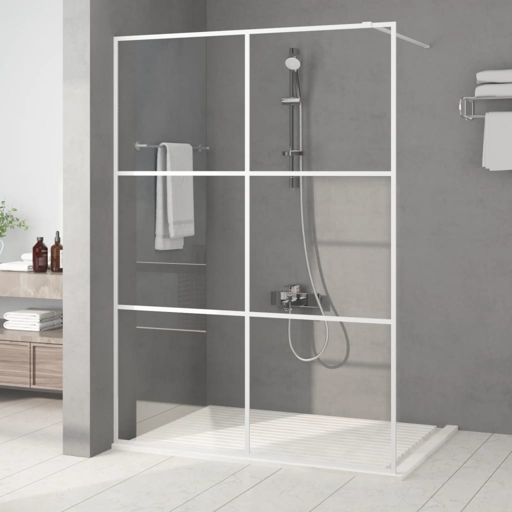 vidaXL Duschwand für Begehbare Dusche mit Klarem ESG Glas 80x195 cm