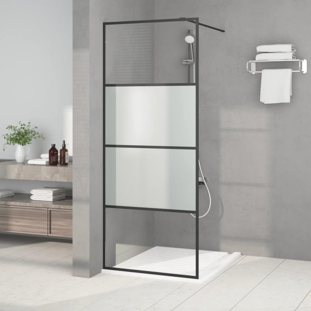 vidaXL Duschwand für Begehbare Dusche mit Klarem ESG Glas 80x195 cm