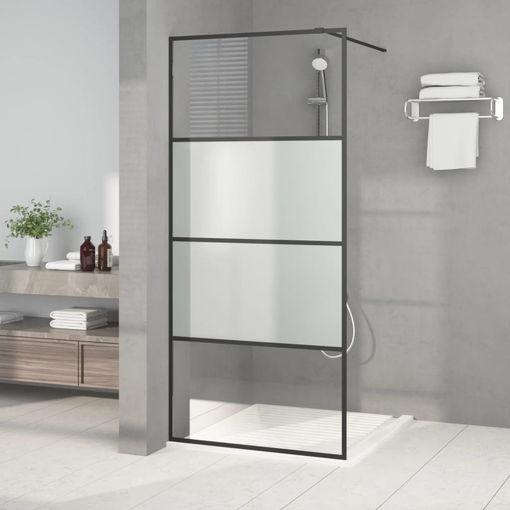 vidaXL Duschwand für Begehbare Dusche mit Klarem ESG Glas 80x195 cm