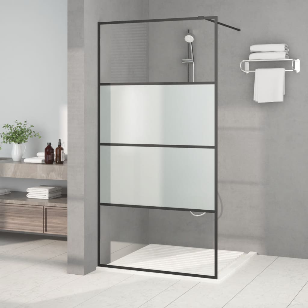 vidaXL Duschwand für Begehbare Dusche mit Klarem ESG Glas 80x195 cm