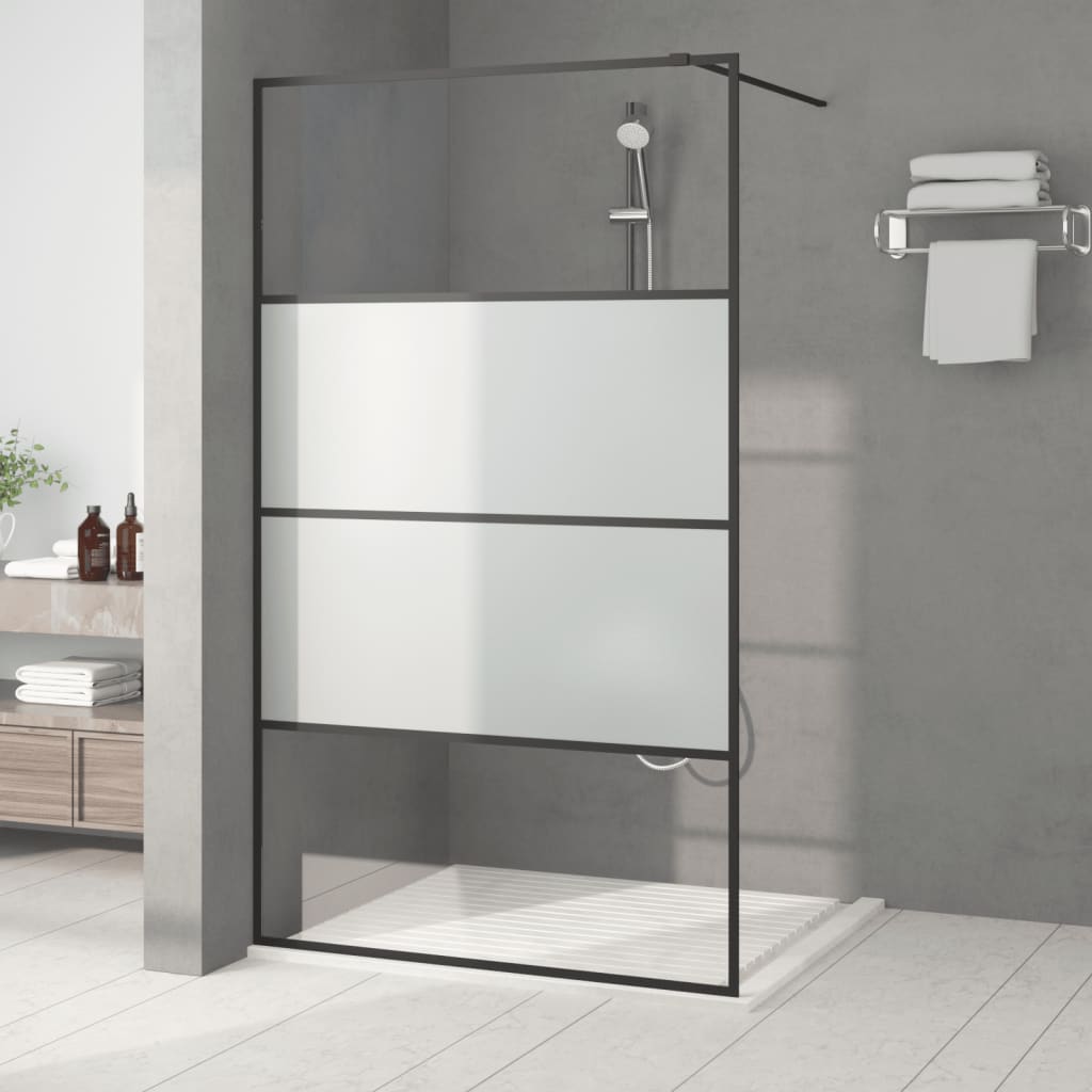 vidaXL Duschwand für Begehbare Dusche mit Klarem ESG Glas 80x195 cm