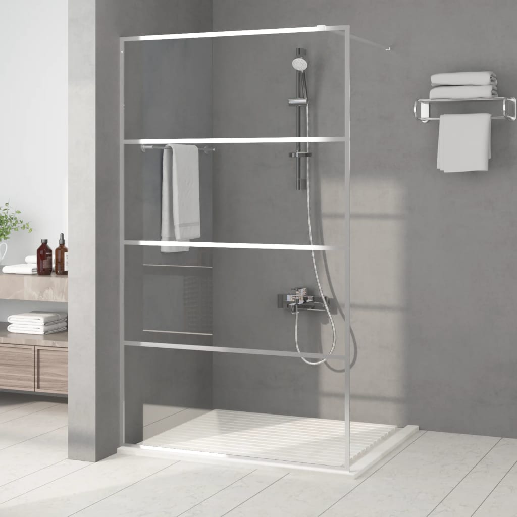 vidaXL Duschwand für Begehbare Dusche mit Klarem ESG Glas 80x195 cm