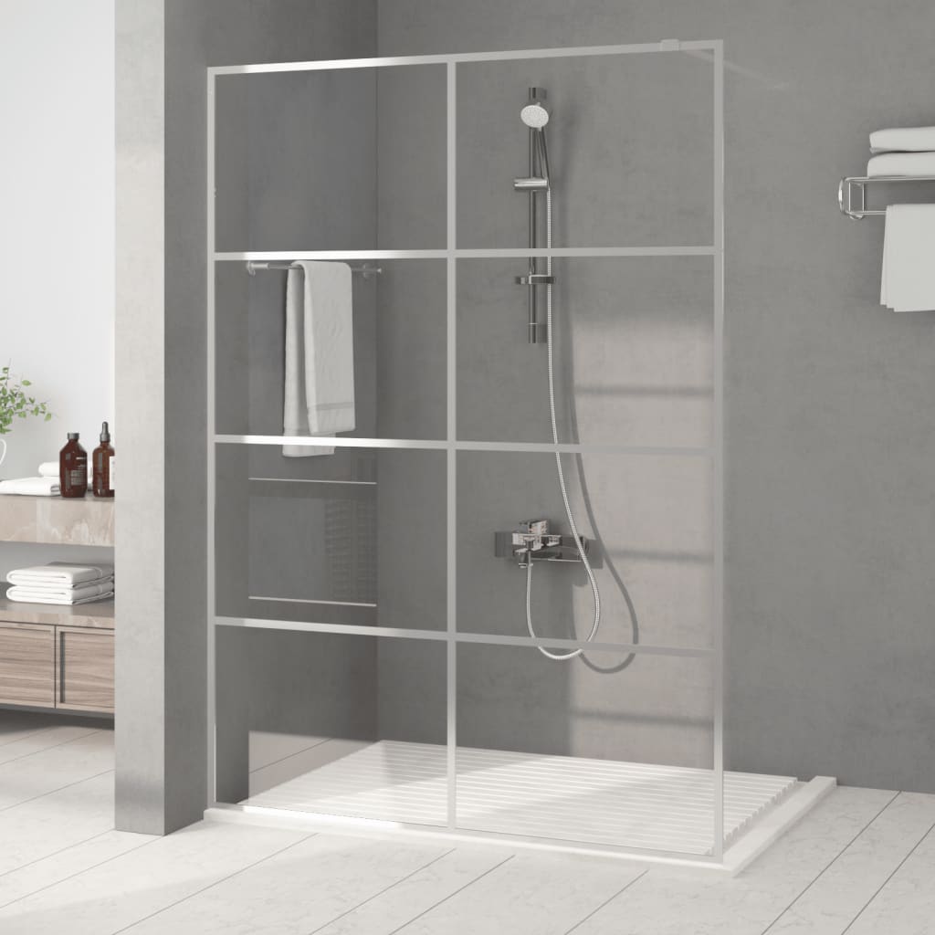 vidaXL Duschwand für Begehbare Dusche mit Klarem ESG Glas 80x195 cm