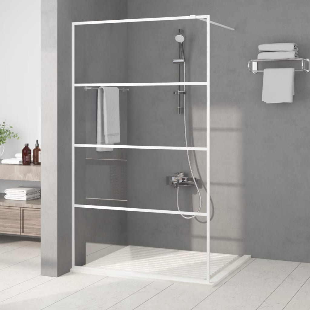 vidaXL Duschwand für Begehbare Dusche mit Klarem ESG Glas 80x195 cm