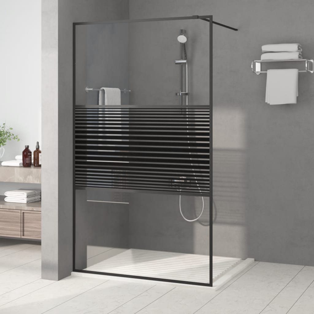 vidaXL Duschwand für Begehbare Dusche mit Klarem ESG Glas 80x195 cm
