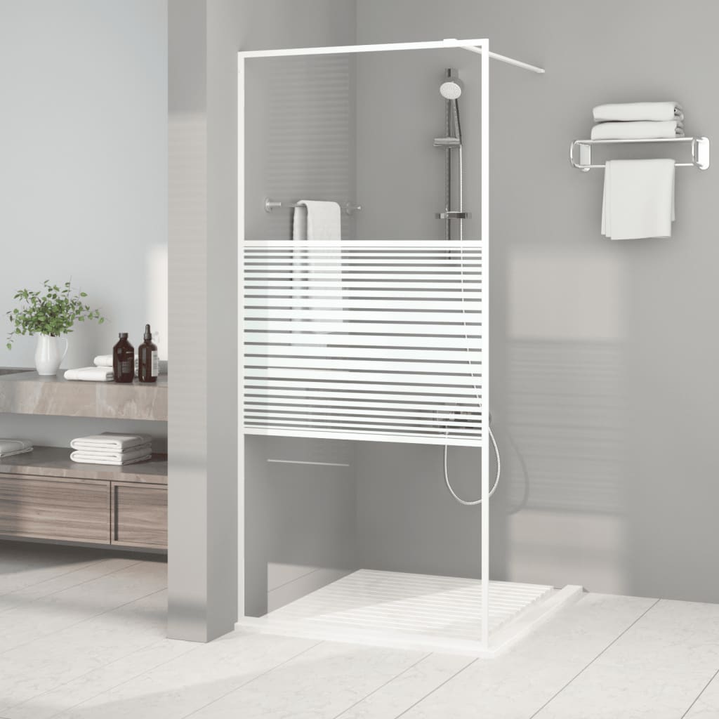 vidaXL Duschwand für Begehbare Dusche mit Klarem ESG Glas 80x195 cm