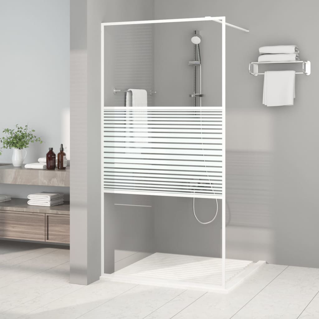vidaXL Duschwand für Begehbare Dusche mit Klarem ESG Glas 80x195 cm