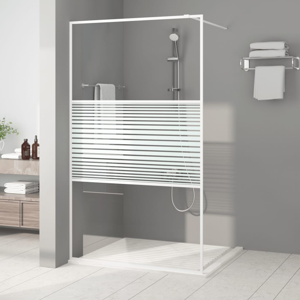 vidaXL Duschwand für Begehbare Dusche mit Klarem ESG Glas 80x195 cm