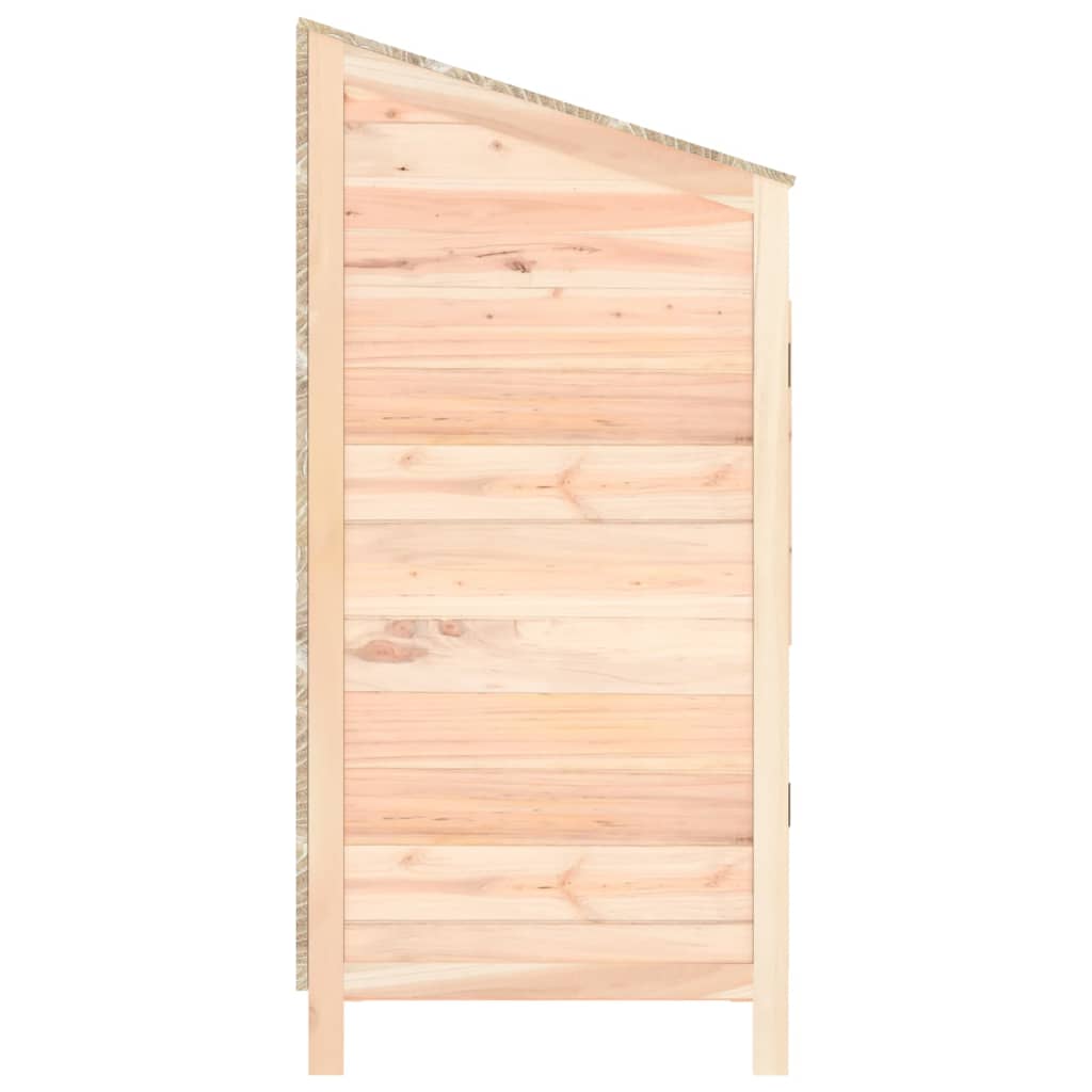 vidaXL Geräteschuppen 55x52x112 cm Massivholz Tanne