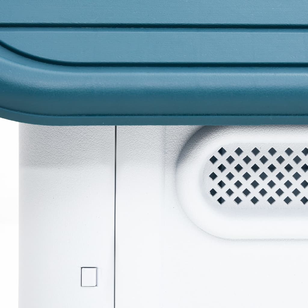 vidaXL Hundehütte Blau 59x75x66 cm Polypropylen