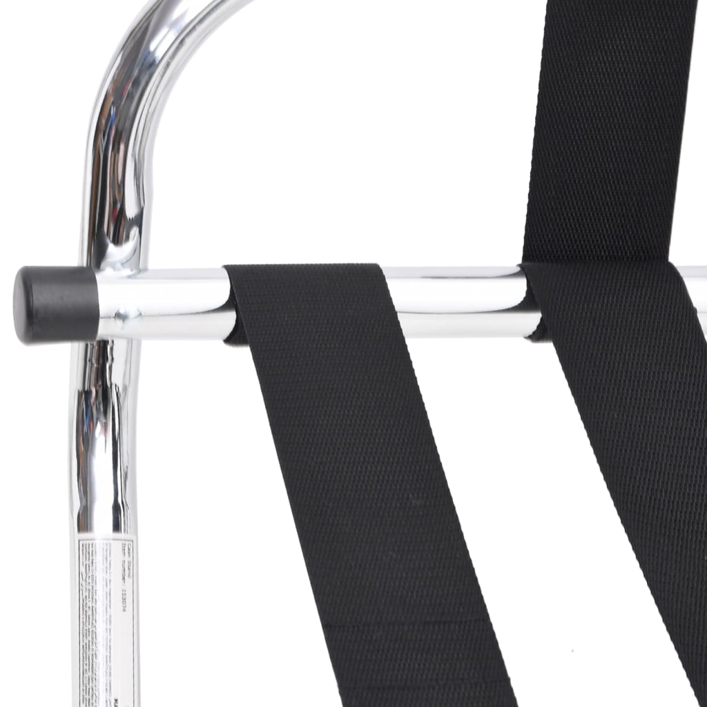 vidaXL Gepäckträger mit Rückenlehne Silber 56 x 39 x 52 cm