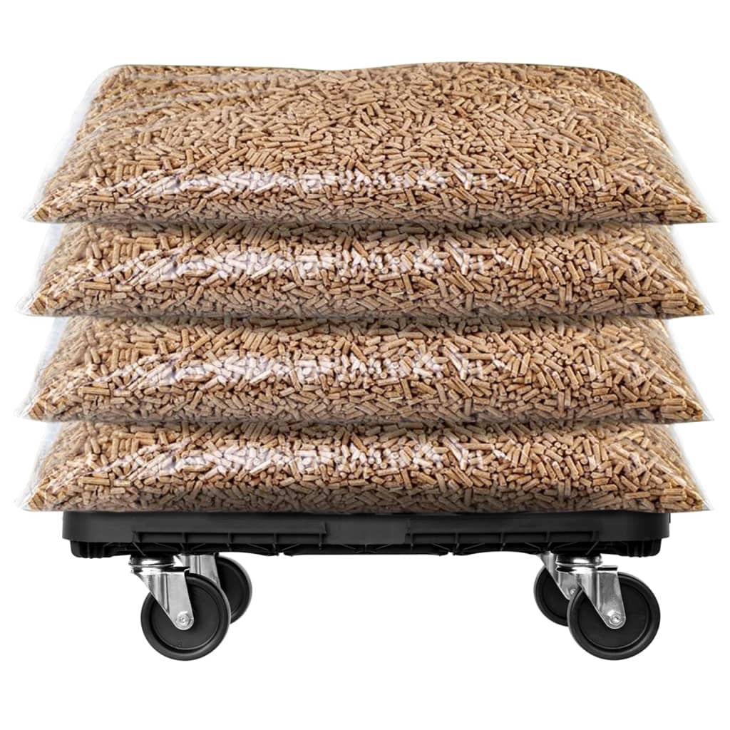 vidaXL Transportroller Schwarz Polypropylen 300 kg