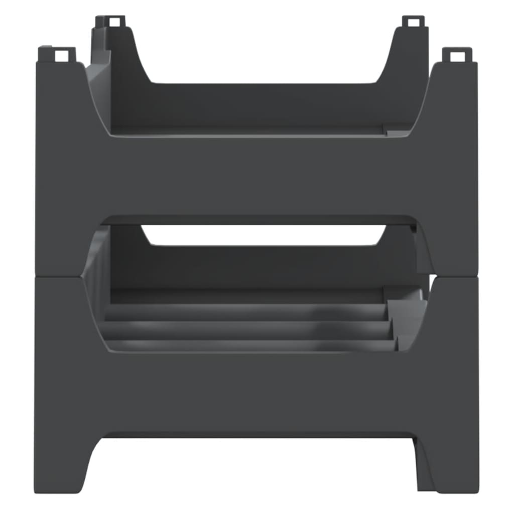 vidaXL Weinregal für 12 Flaschen PP Stapelbar