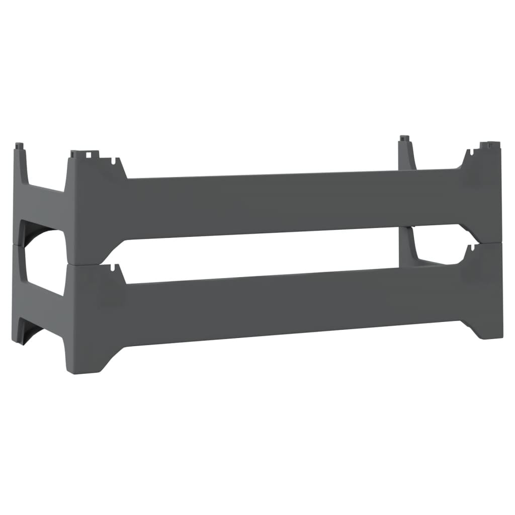 vidaXL Weinregal für 12 Flaschen PP Stapelbar