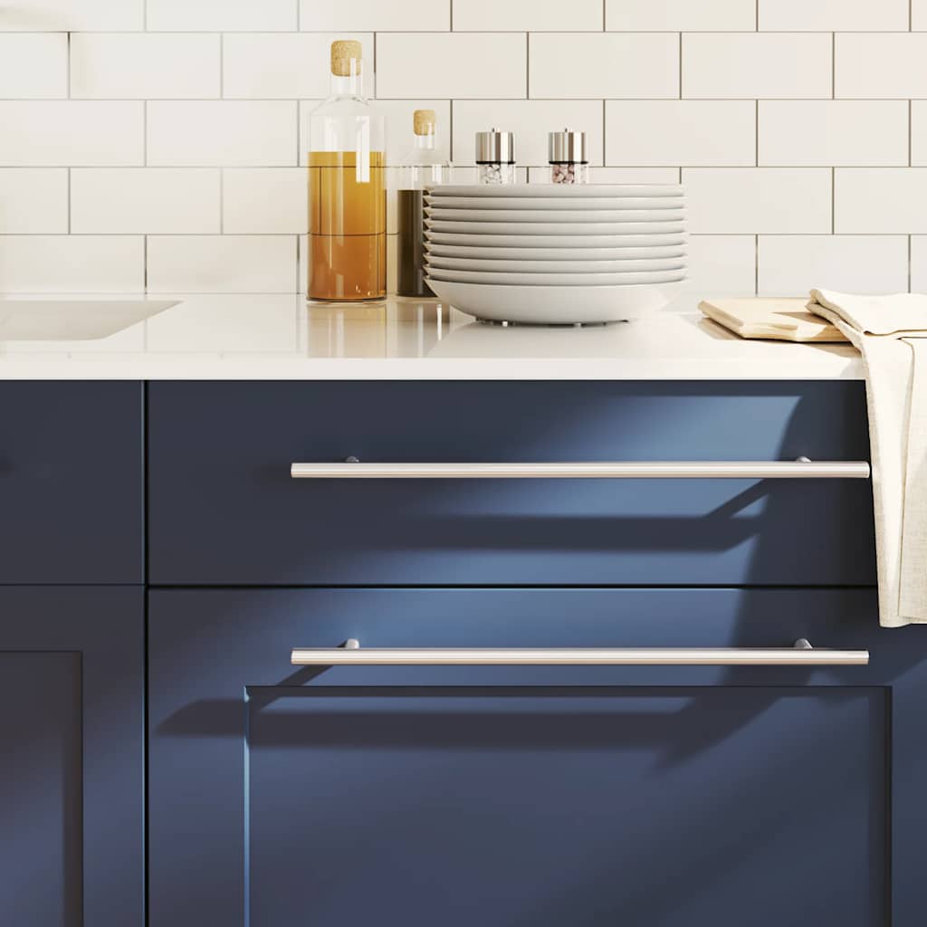 vidaXL Möbelgriffe 10 Stk. Silbern 64 mm Edelstahl