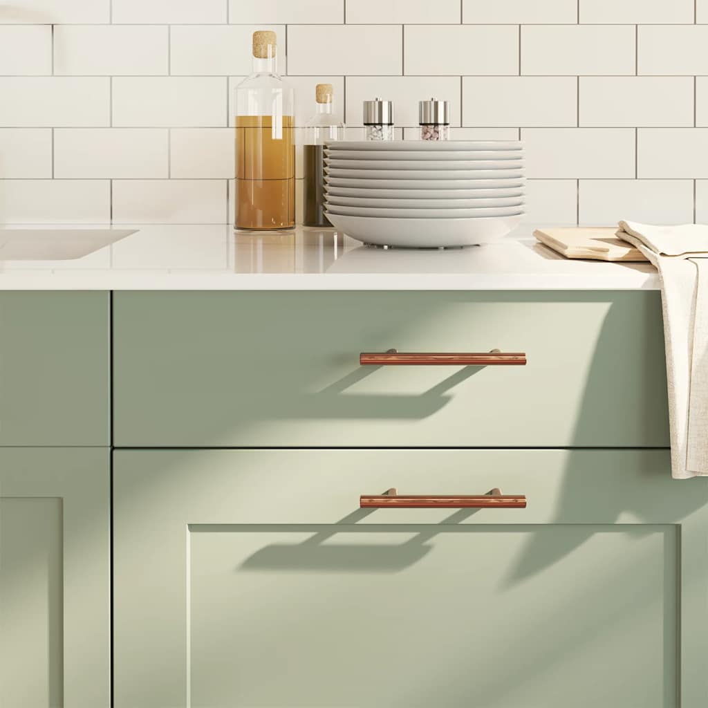 vidaXL Möbelgriffe 10 Stk. Silbern 64 mm Edelstahl