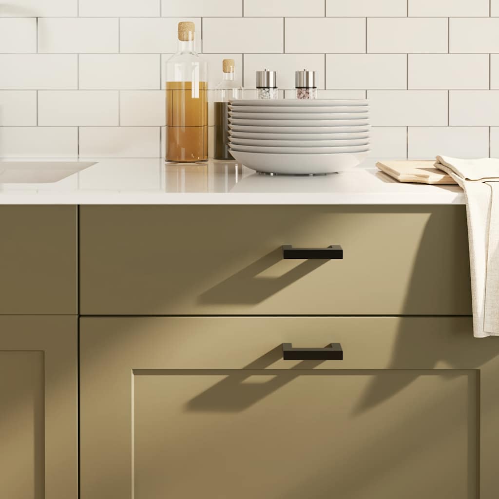 vidaXL Möbelgriffe 10 Stk. Silbern 64 mm Edelstahl