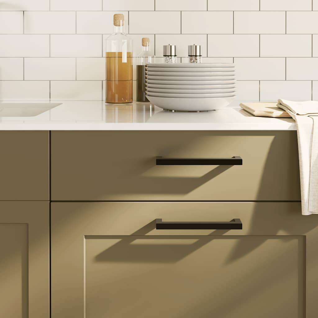 vidaXL Möbelgriffe 10 Stk. Silbern 64 mm Edelstahl