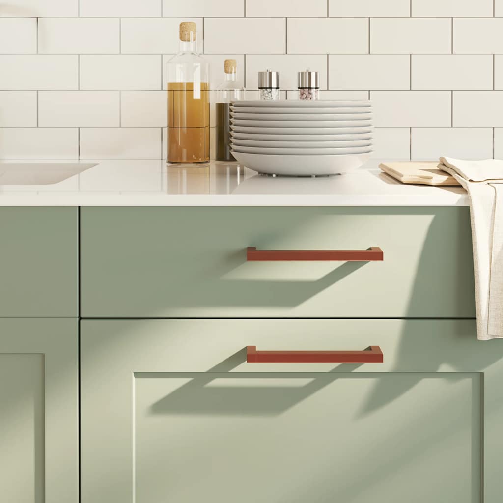 vidaXL Möbelgriffe 10 Stk. Silbern 64 mm Edelstahl