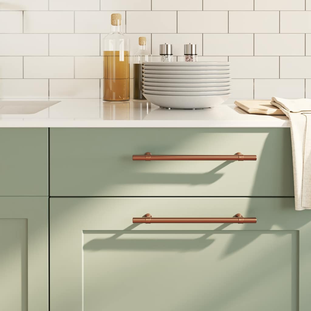 vidaXL Möbelgriffe 10 Stk. Silbern 96 mm Edelstahl