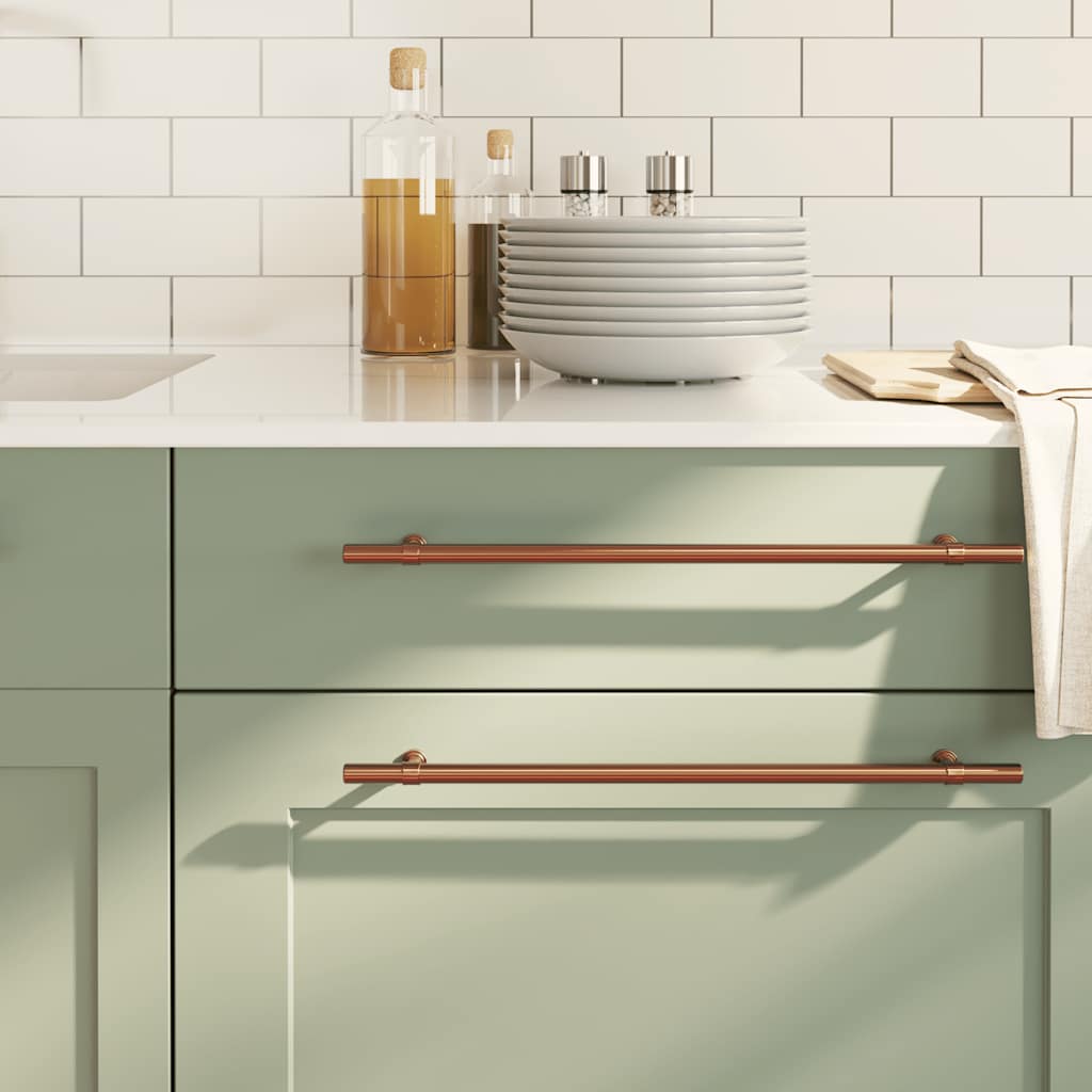 vidaXL Möbelgriffe 10 Stk. Silbern 96 mm Edelstahl