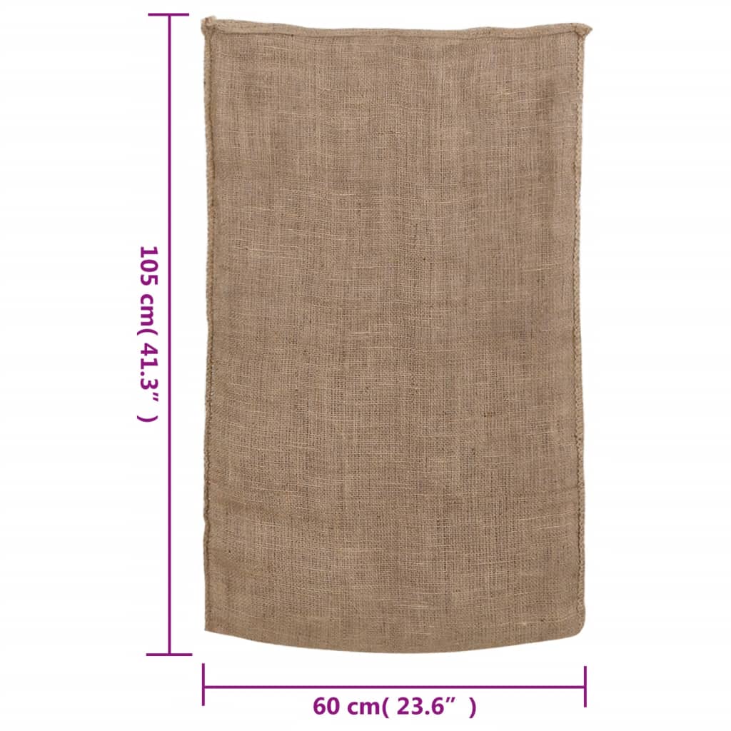 vidaXL Jutesäcke 5 Stück 60 x 105 cm 100 % Jute 220 g/m²