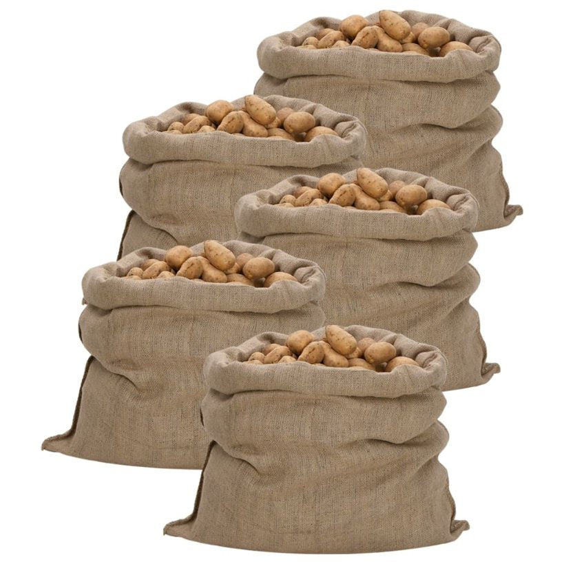 vidaXL Jutesäcke 5 Stk. 60x105 cm 100% Jute 340 g/m²
