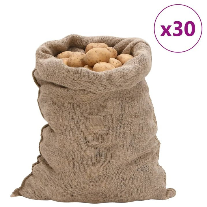 vidaXL Jutesäcke 5 Stück 60 x 105 cm 100 % Jute 220 g/m²