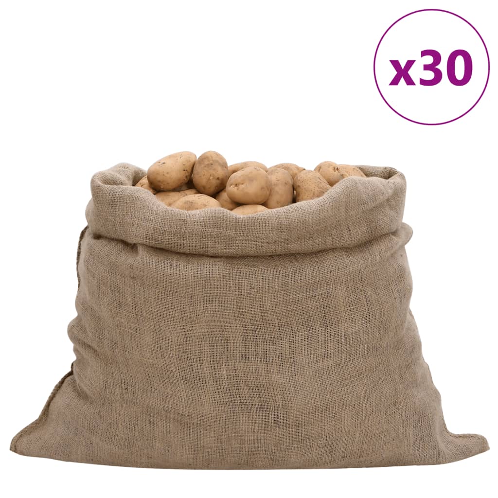 vidaXL Jutesäcke 5 Stück 60 x 105 cm 100 % Jute 220 g/m²