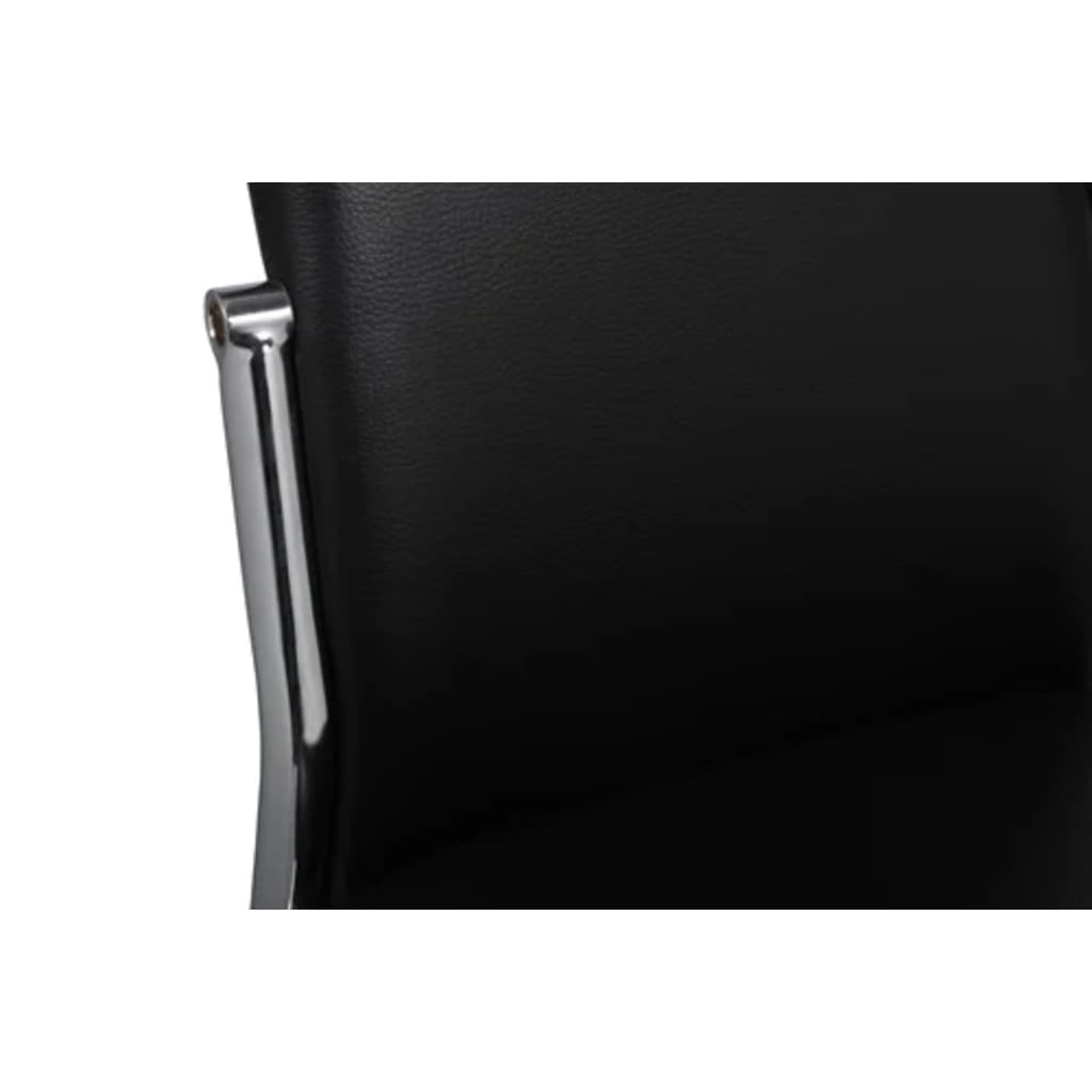 vidaXL Esszimmerstühle 6 Stk. Schwarz Kunstleder