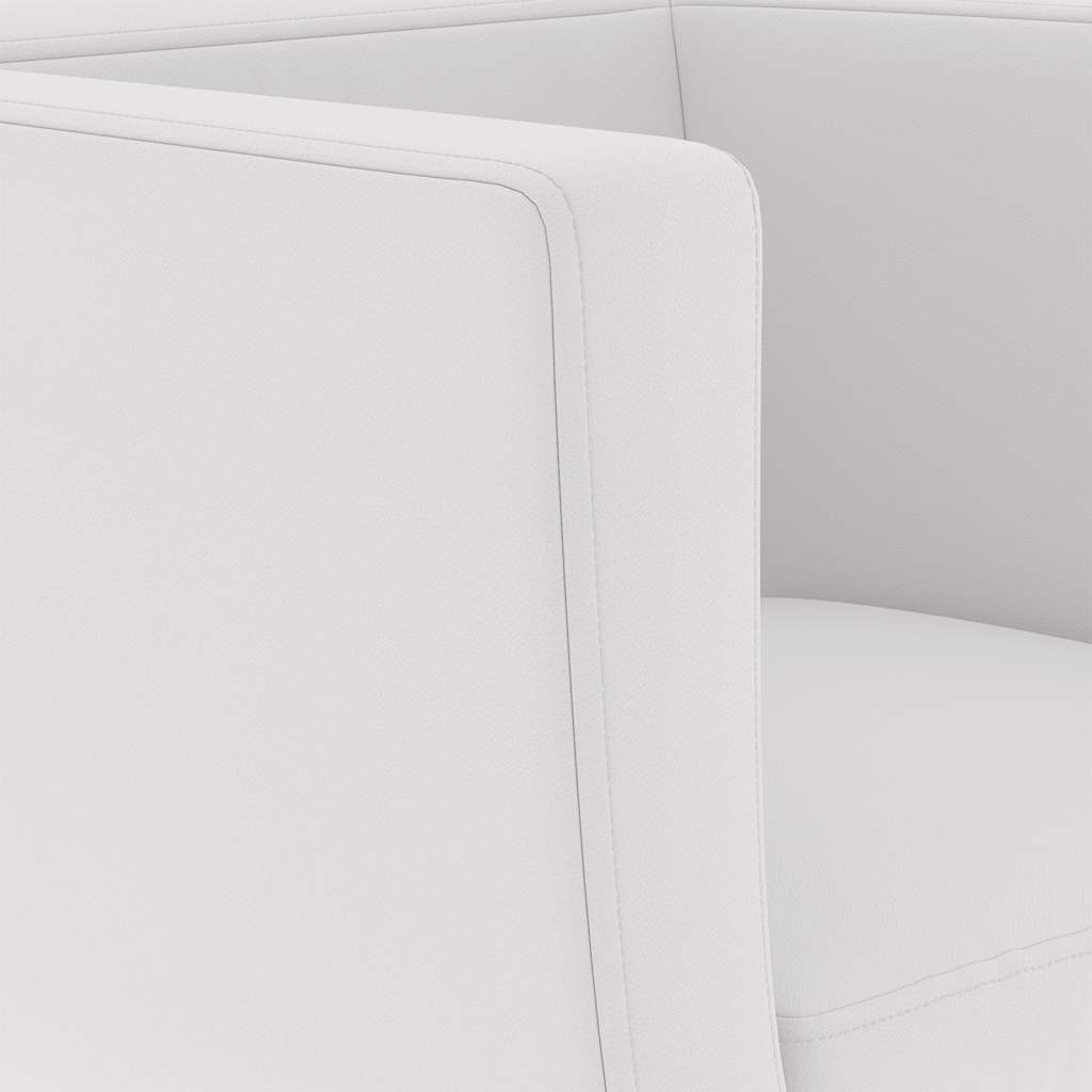 vidaXL Barsessel 2 Stk. Weiß Kunstleder