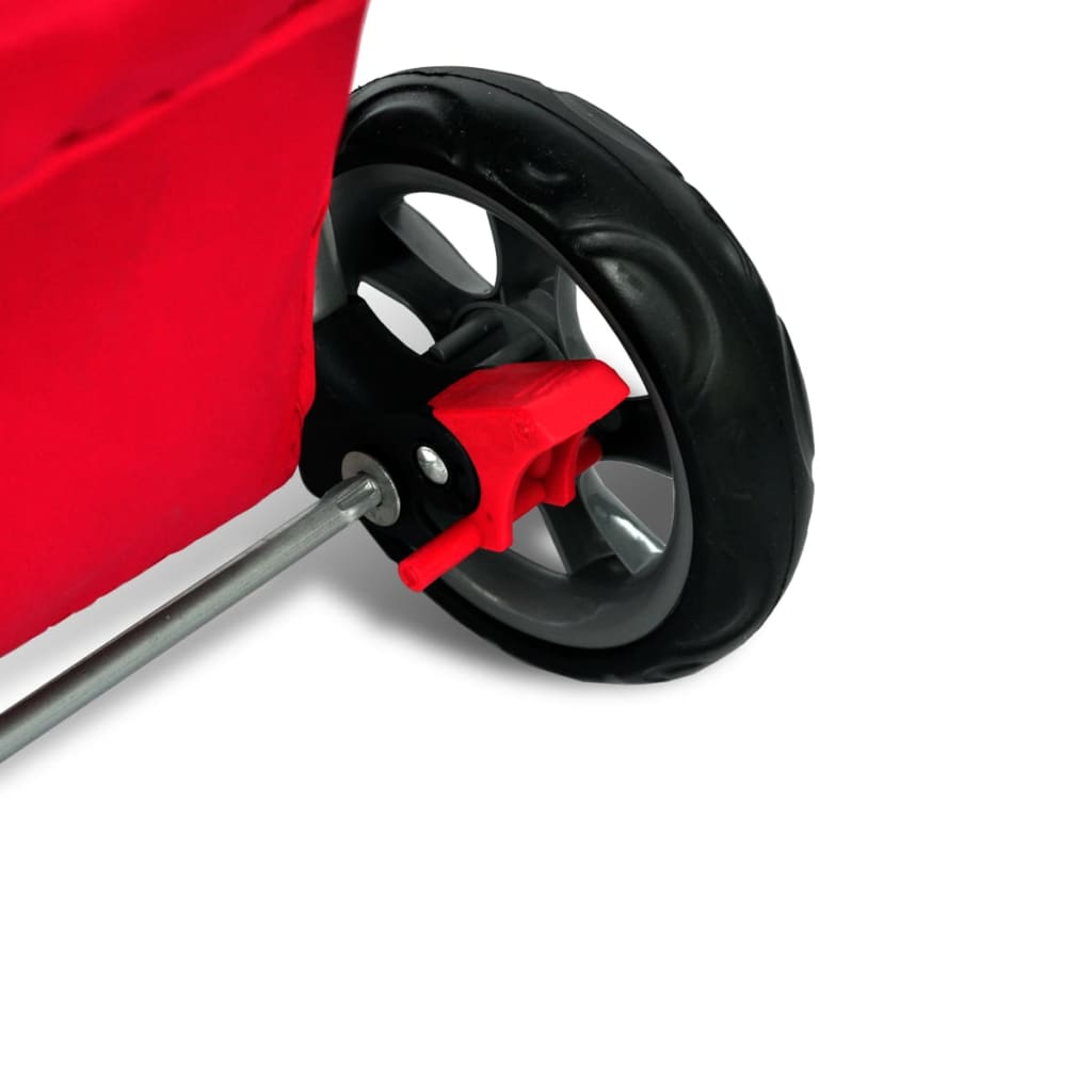 vidaXL Hundewagen Hundebuggy Rot
