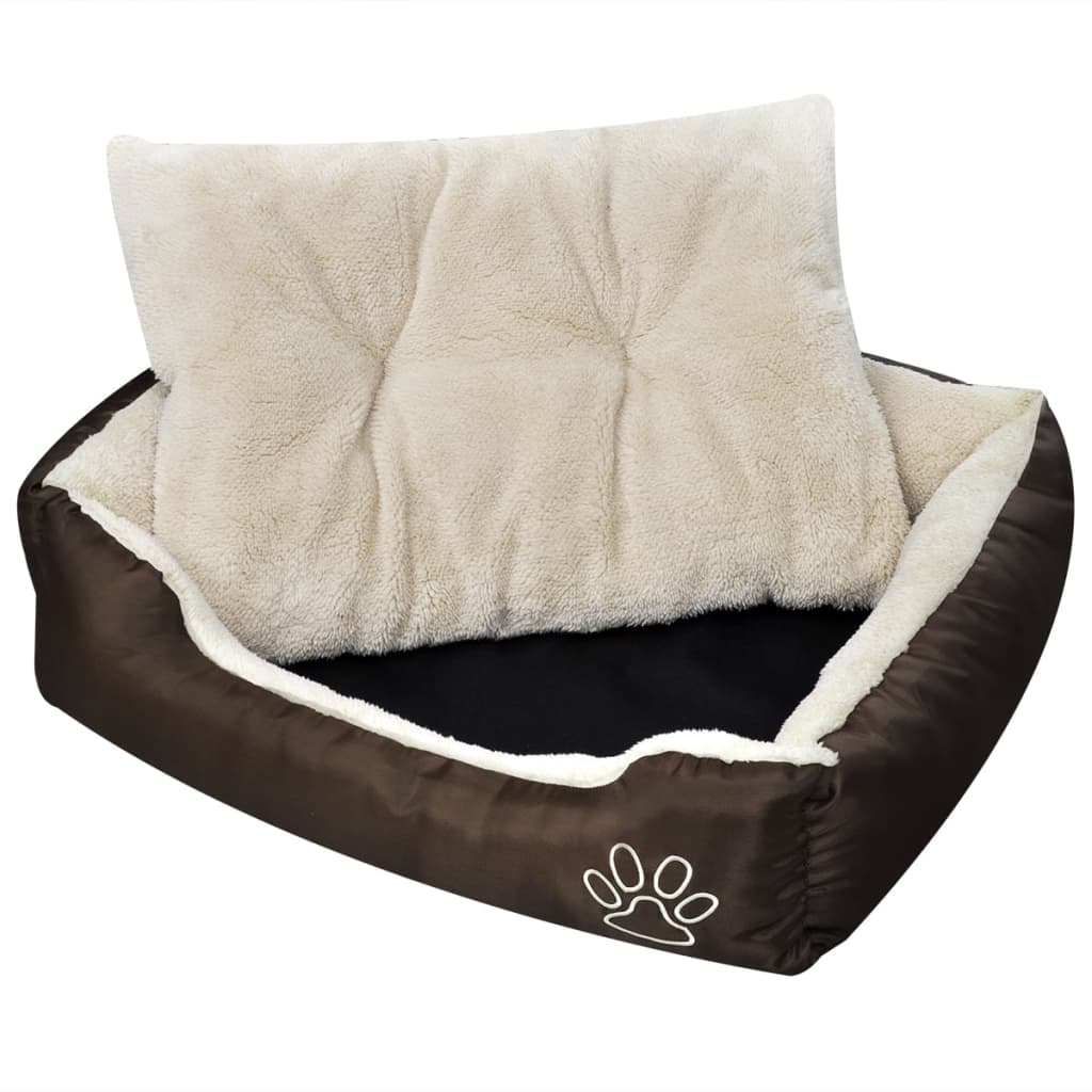 vidaXL Hundebett Beige und Braun XXL