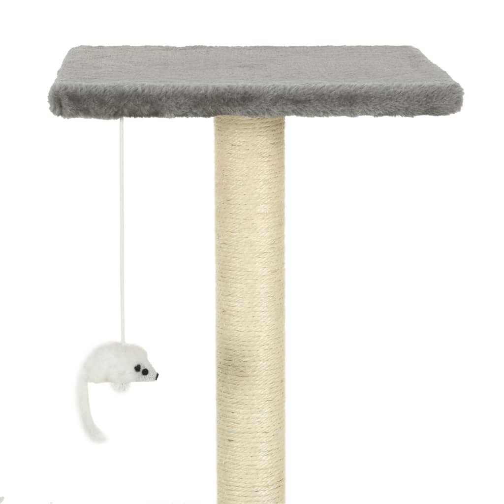vidaXL Katzen-Kratzbaum Sisal 95 cm Grau