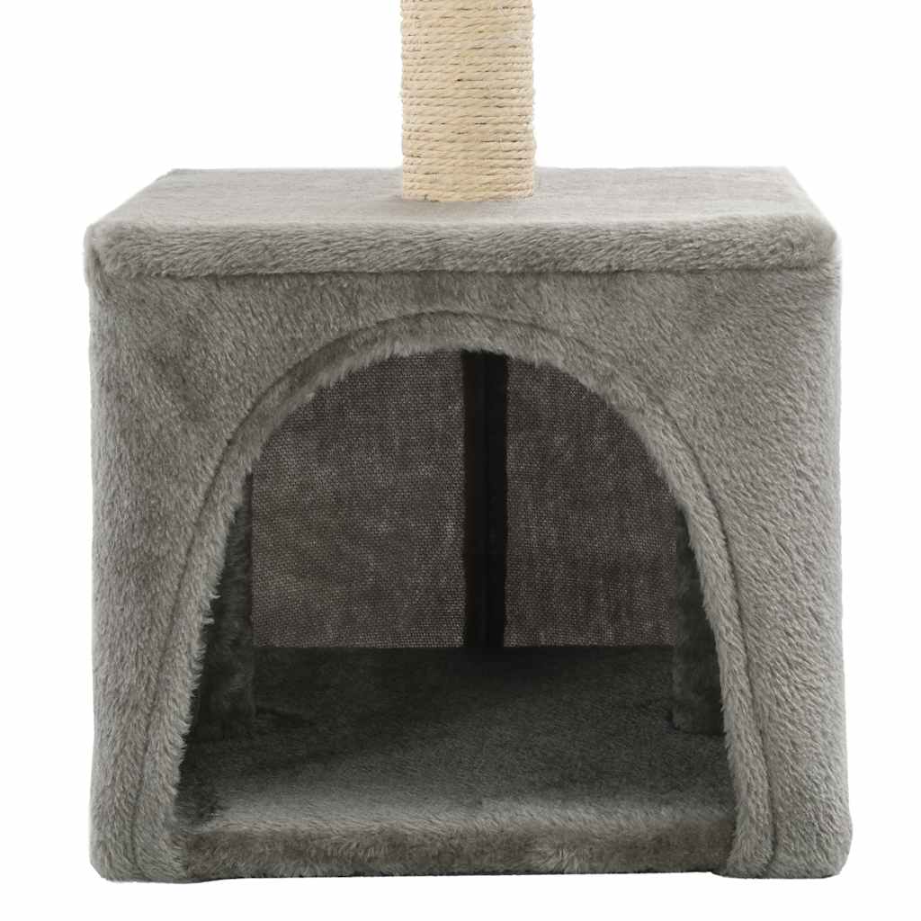 vidaXL Katzen-Kratzbaum Sisal 55 cm Grau